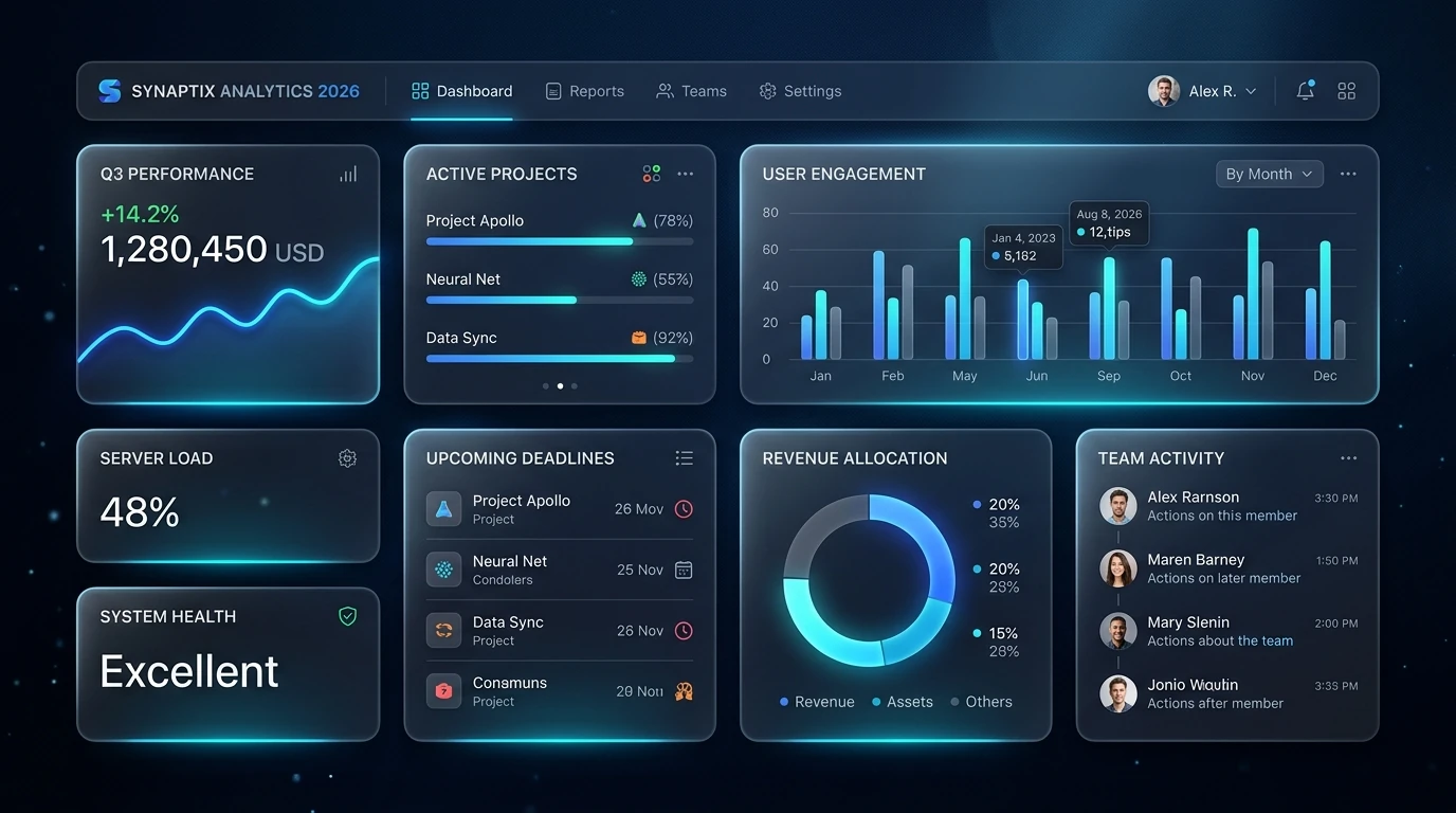 Bento Grid Web Tasarım ve Modüler Kart Mimarisi Apple Linear UI
