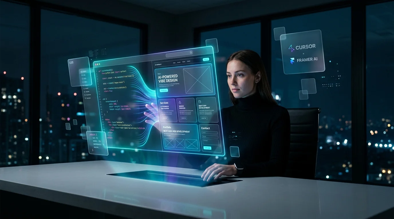 Vibe Coding ve AI Web Araçları 2026 Framer Webflow Cursor